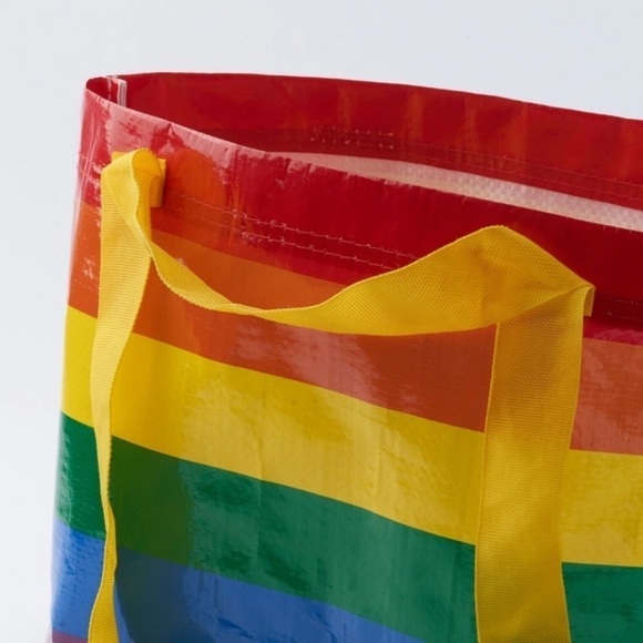 Pair Ikea Rainbow Tote Bag / Storstomma - Picture 3 of 4